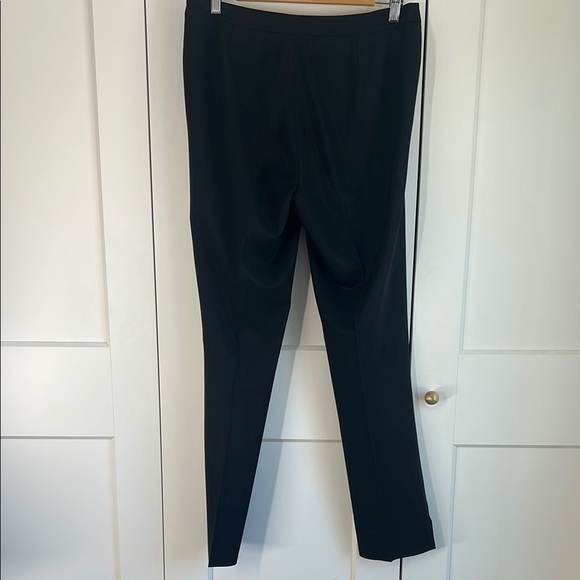 Lafayette 148 Black Finesse Crepe Bleecker Pant | 8 - Picture 6 of 9
